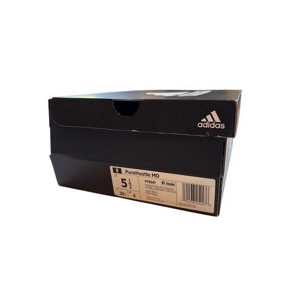 Adidas PureHustle MD Softball Cleats FV9047 White Women Size 5.5 - Picture 11 of 11